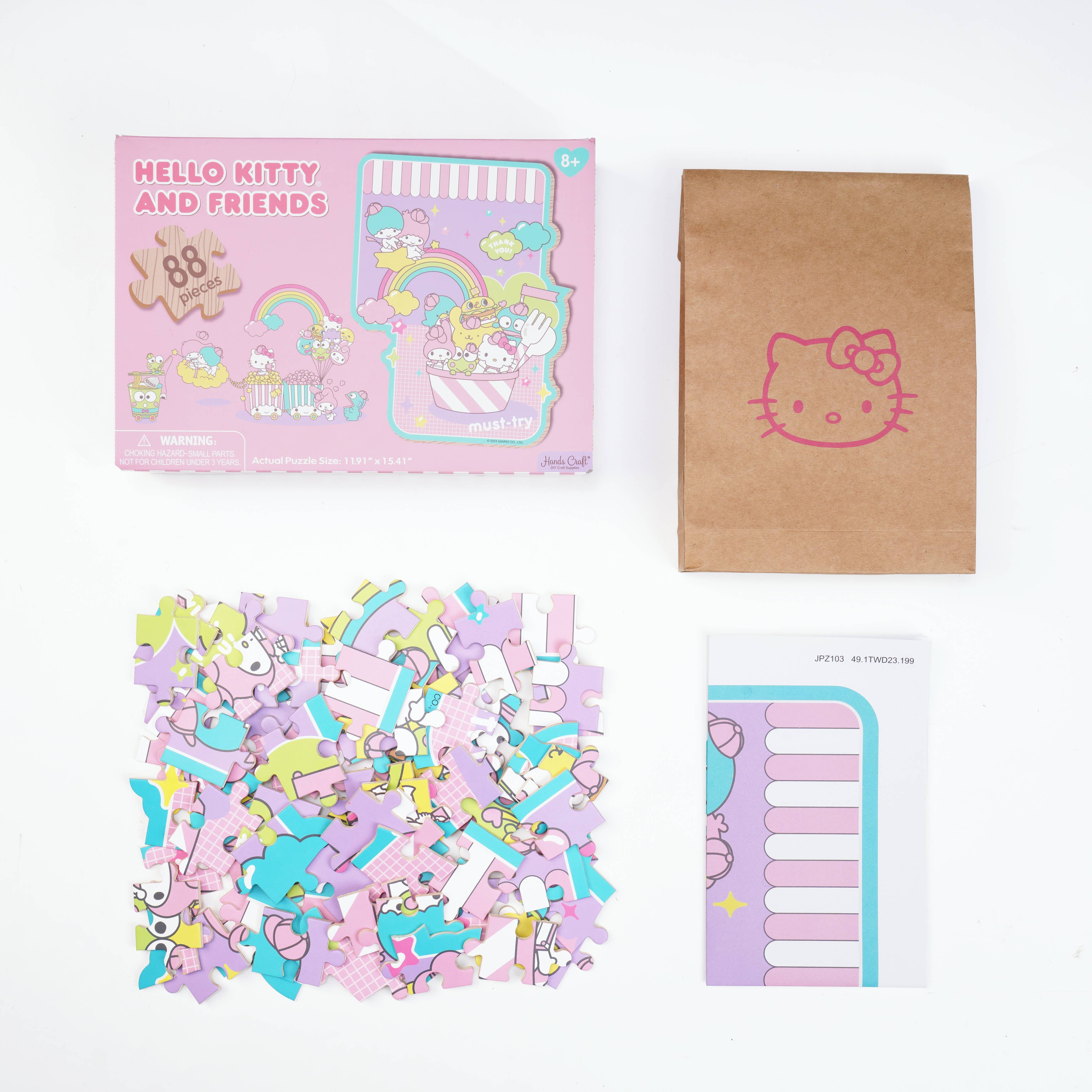 Hello Kitty and Friends Shaped Puzzle – 88 Pieces