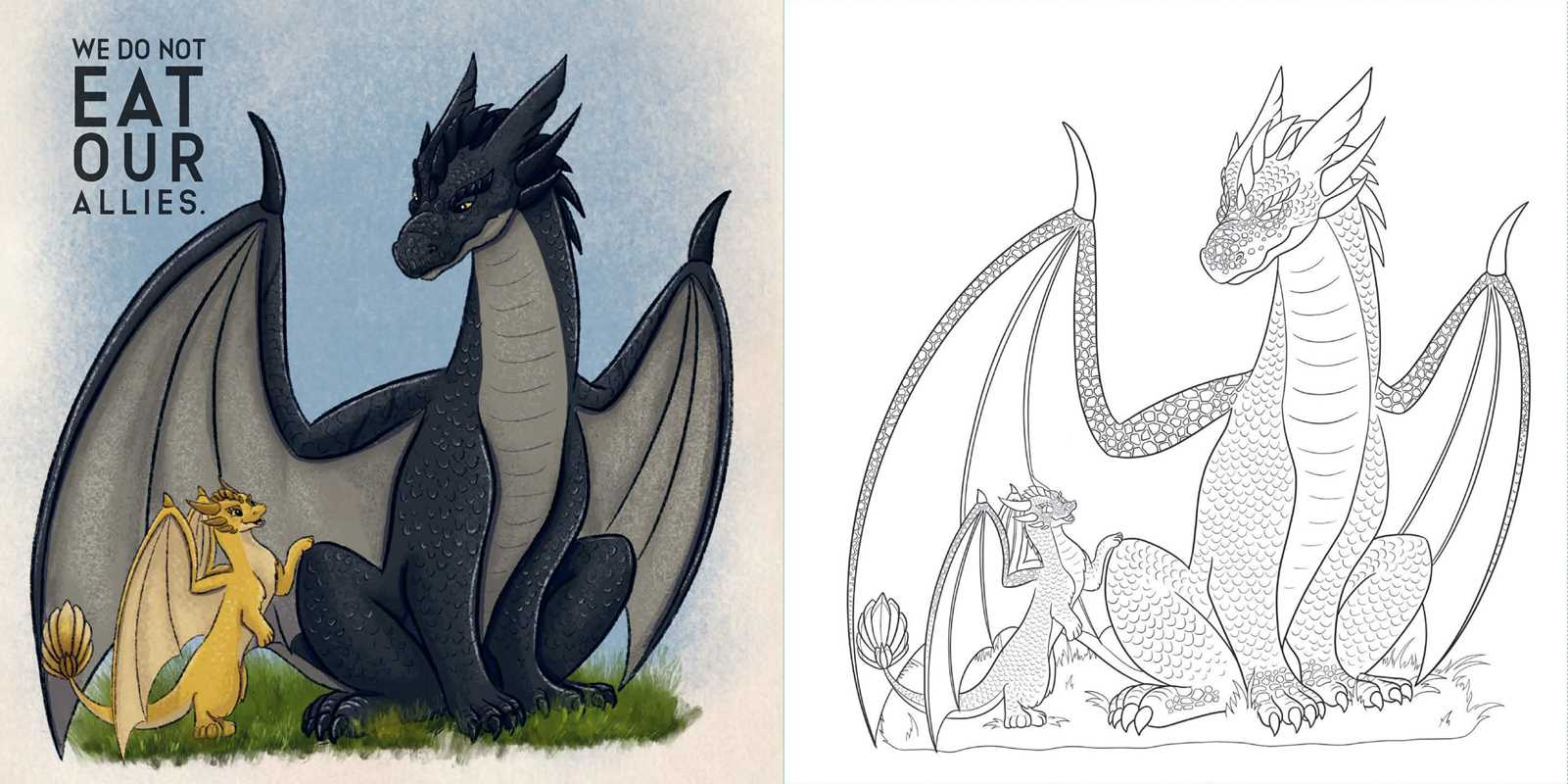 Fourth Wing: The Official Coloring Book by Entangled: Paperback; 96 pages / English