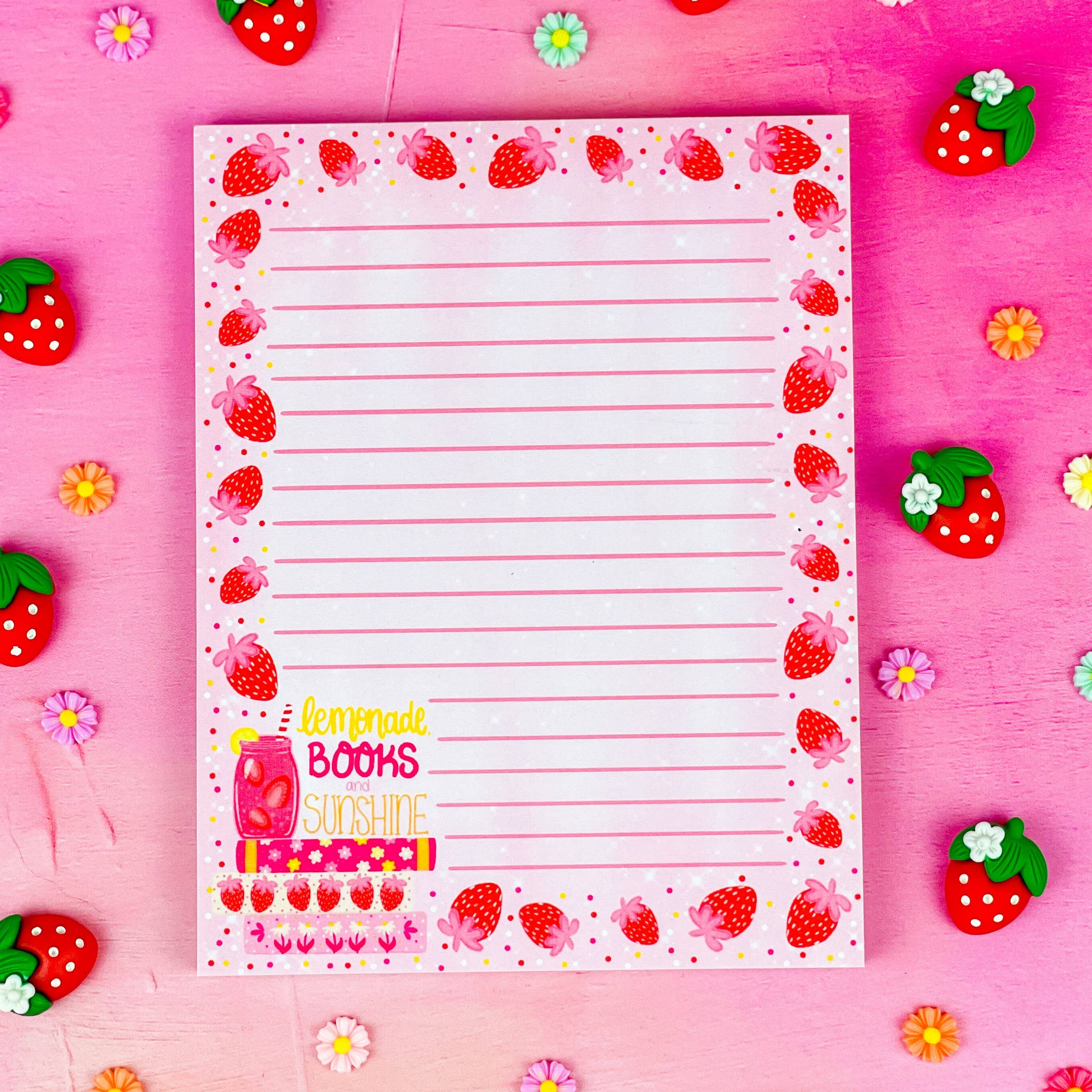 Lemonade Books and Sunshine Notepad