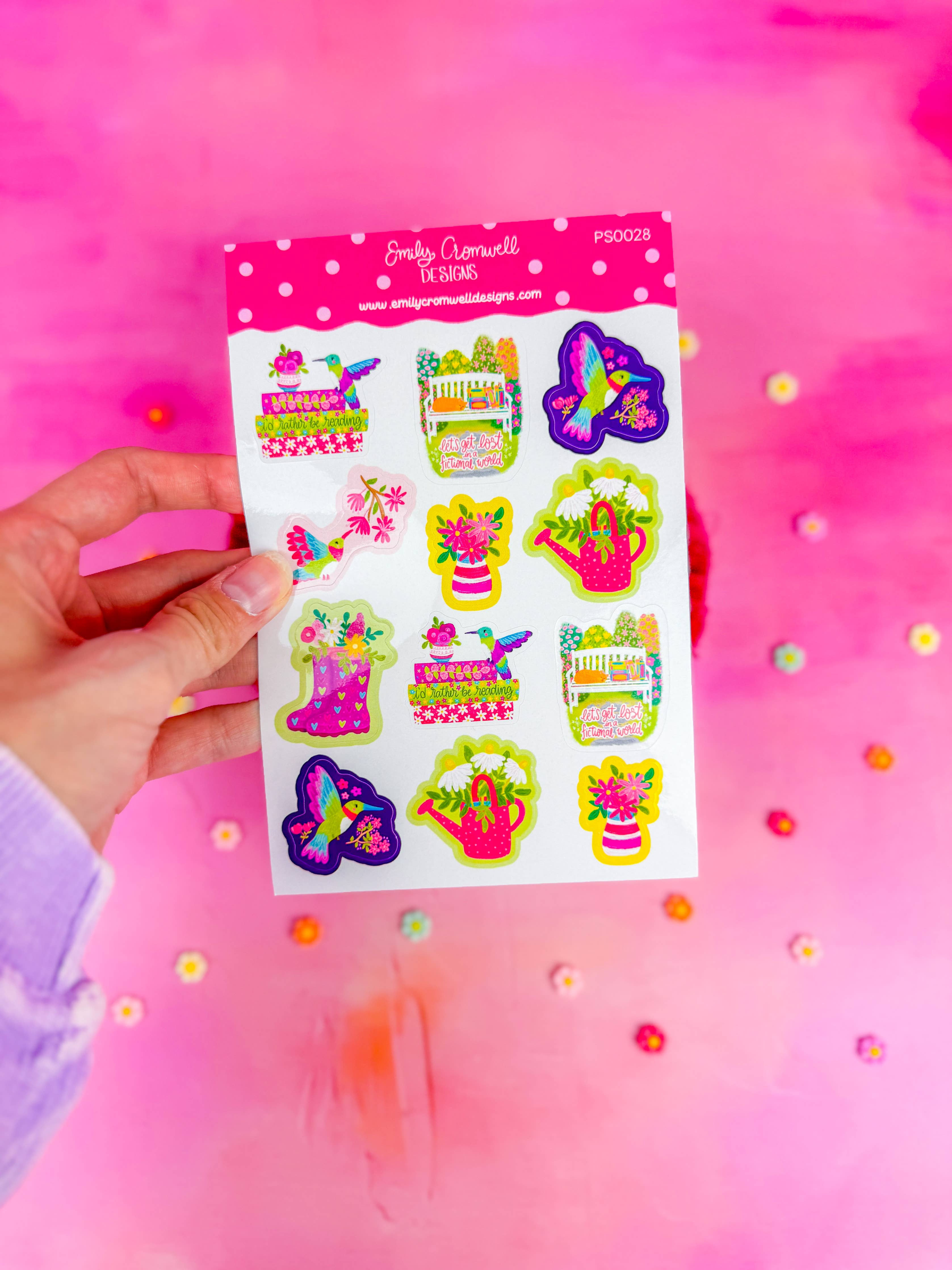 Bookish Garden Planner Stickers