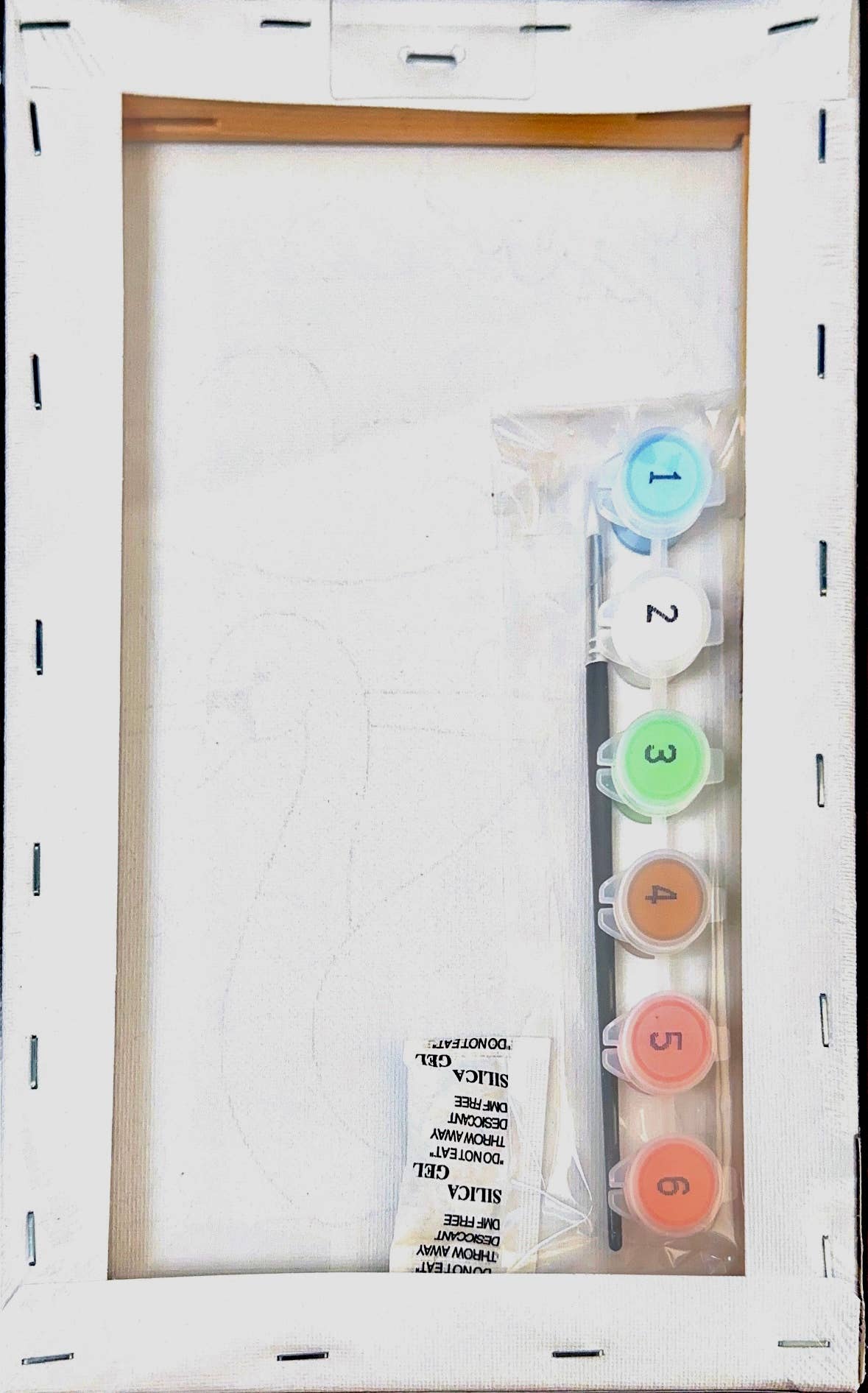 Canvas Paint Set, Swan , 7.5 x 11.4 x 0.6in