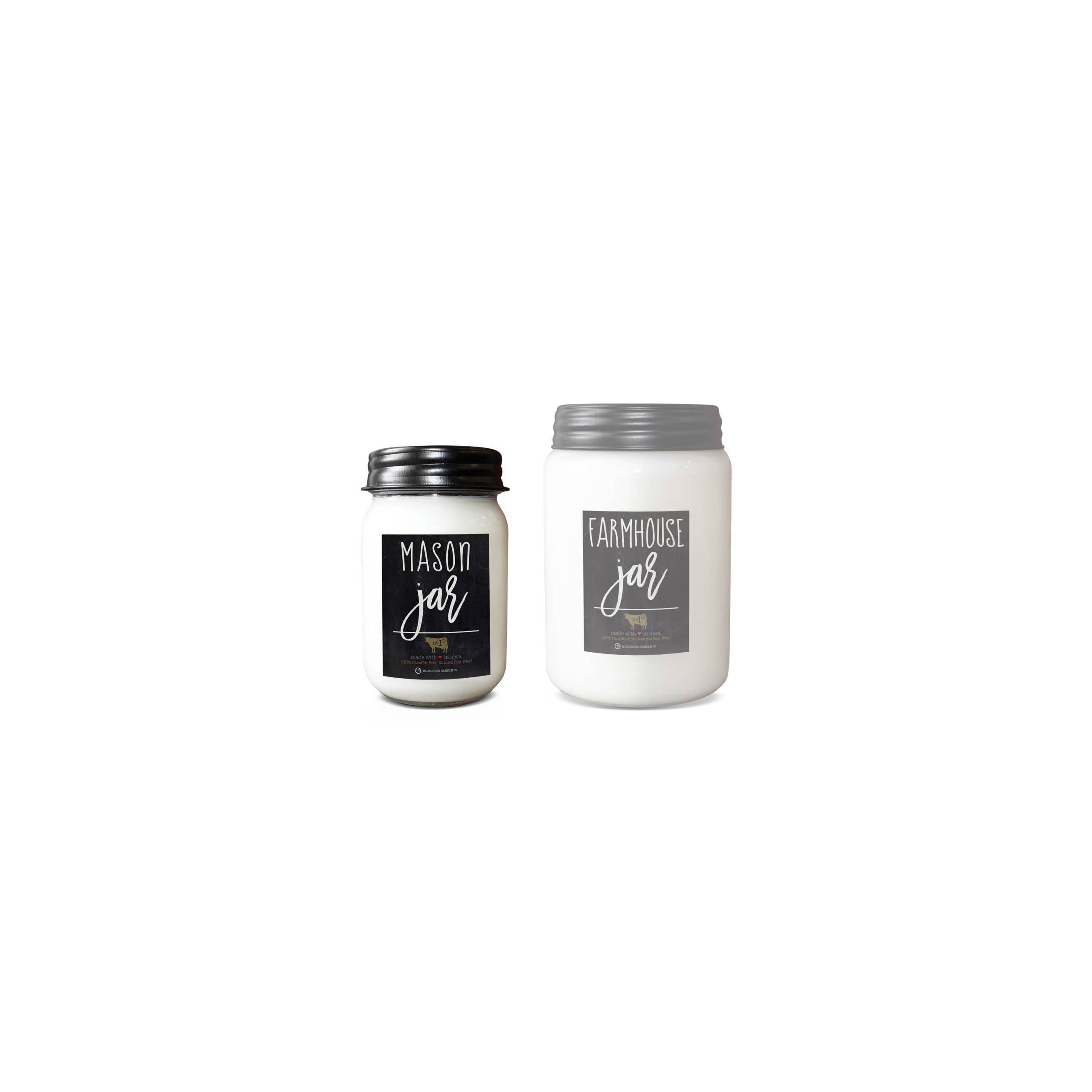 13 oz Mason Jar Christmas Candle: Farmhouse Christmas