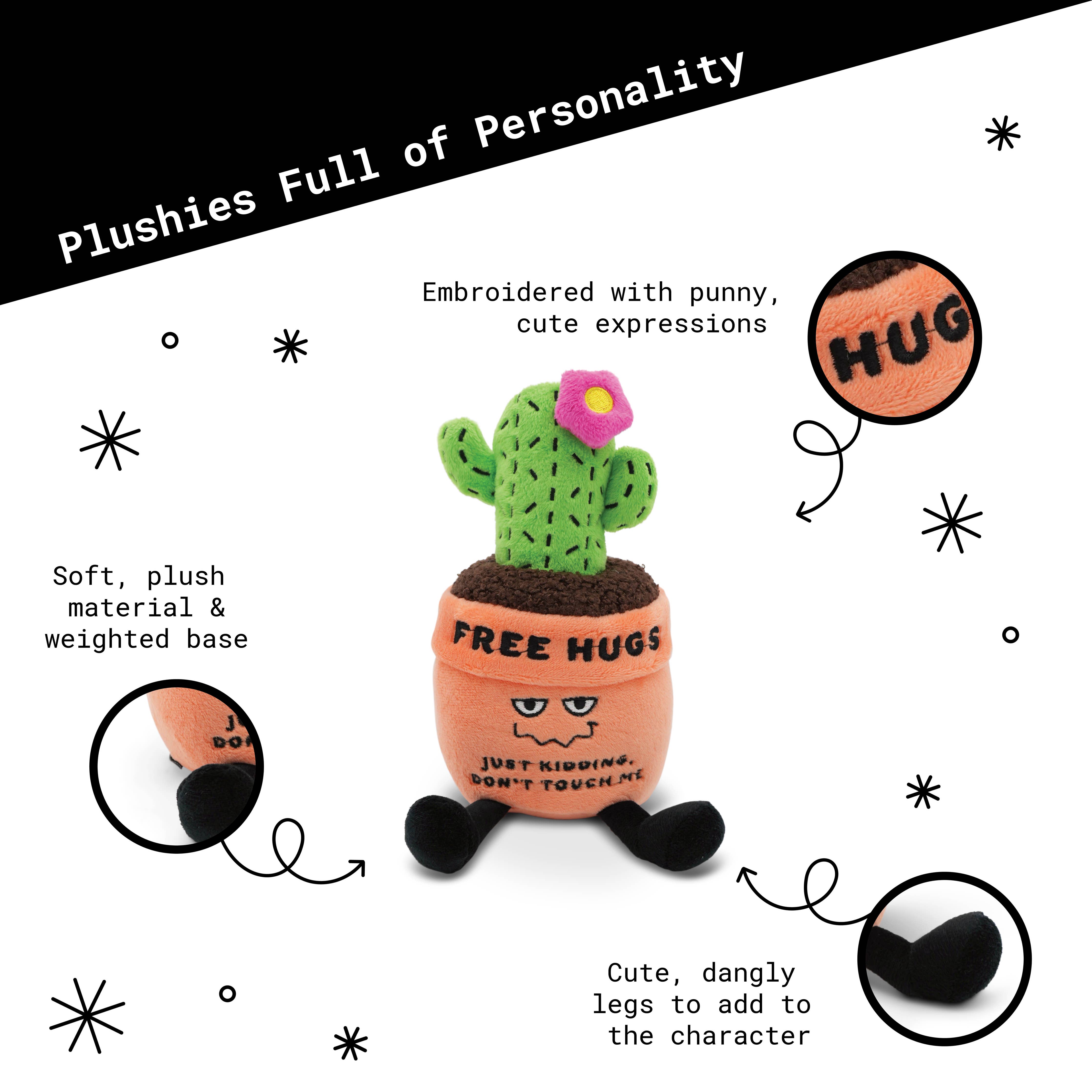 "Free Hugs"- Plush Cactus