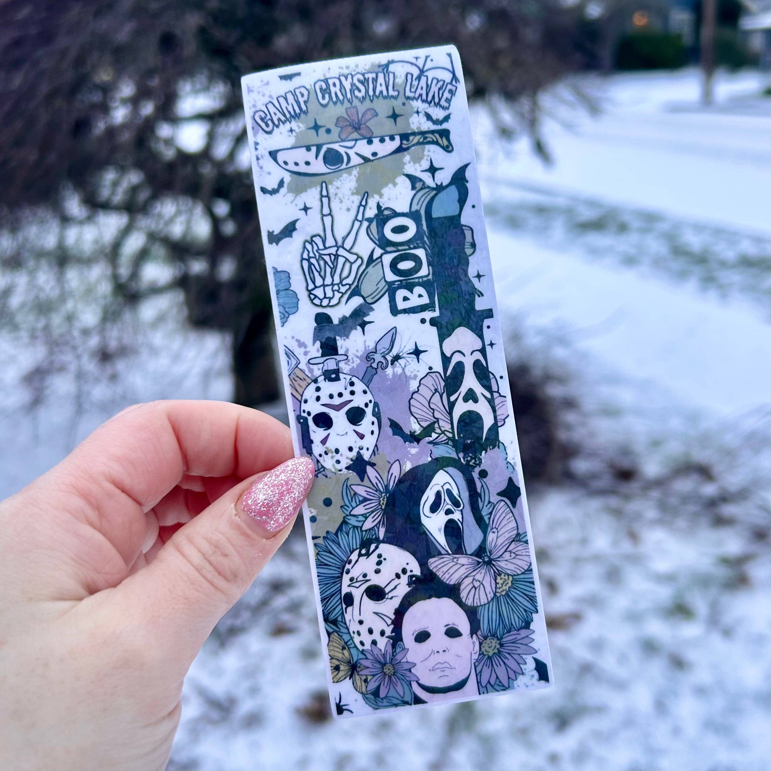 Thriller Movies Cardstock Bookmark: No Tassel