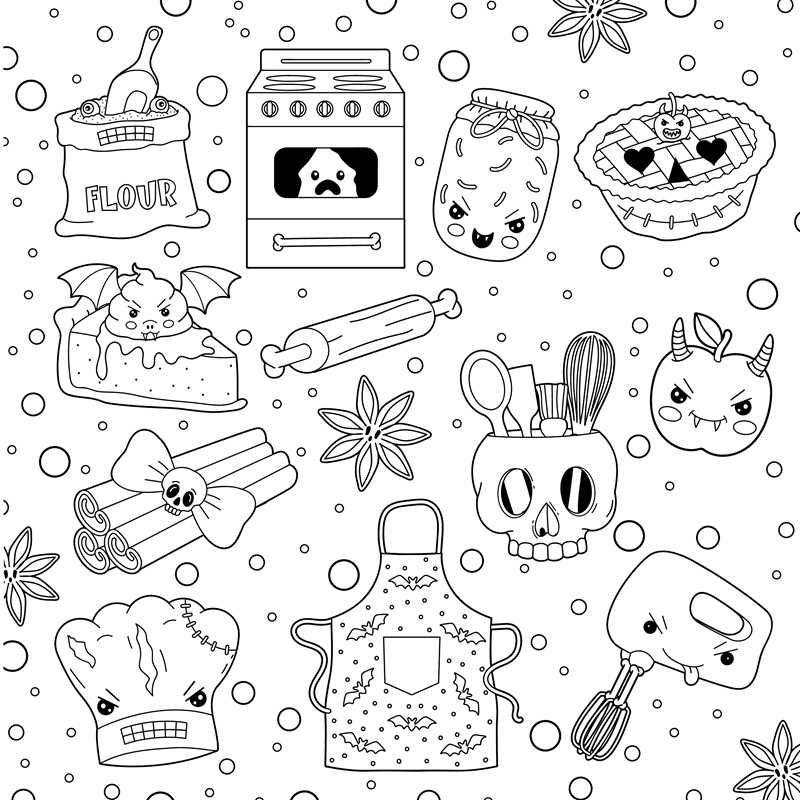 Creepy Cute Goth Coloring Book by: Paperback; 64 pages / English