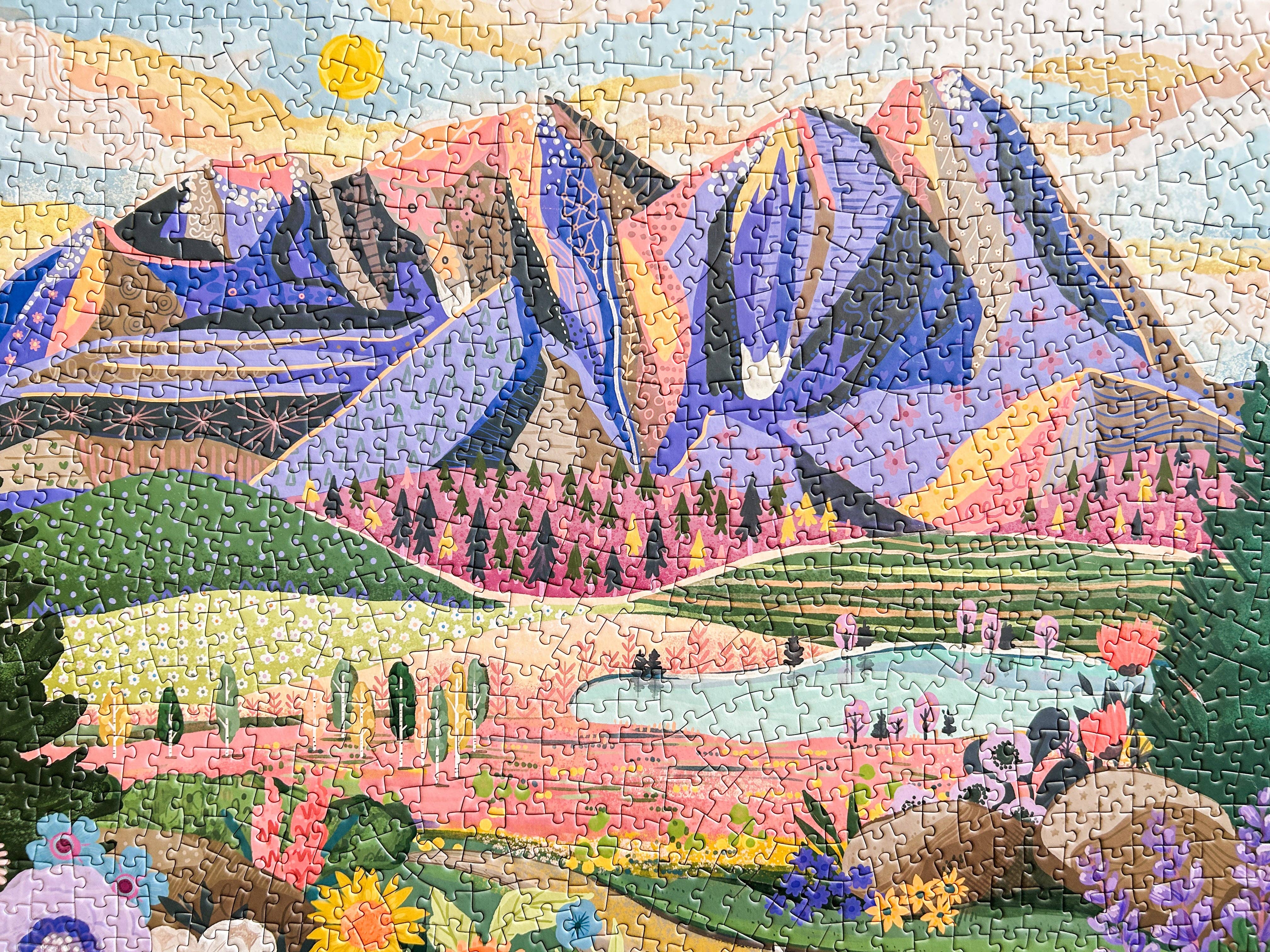 Mountains & Valleys 1000 Pc Puzzle