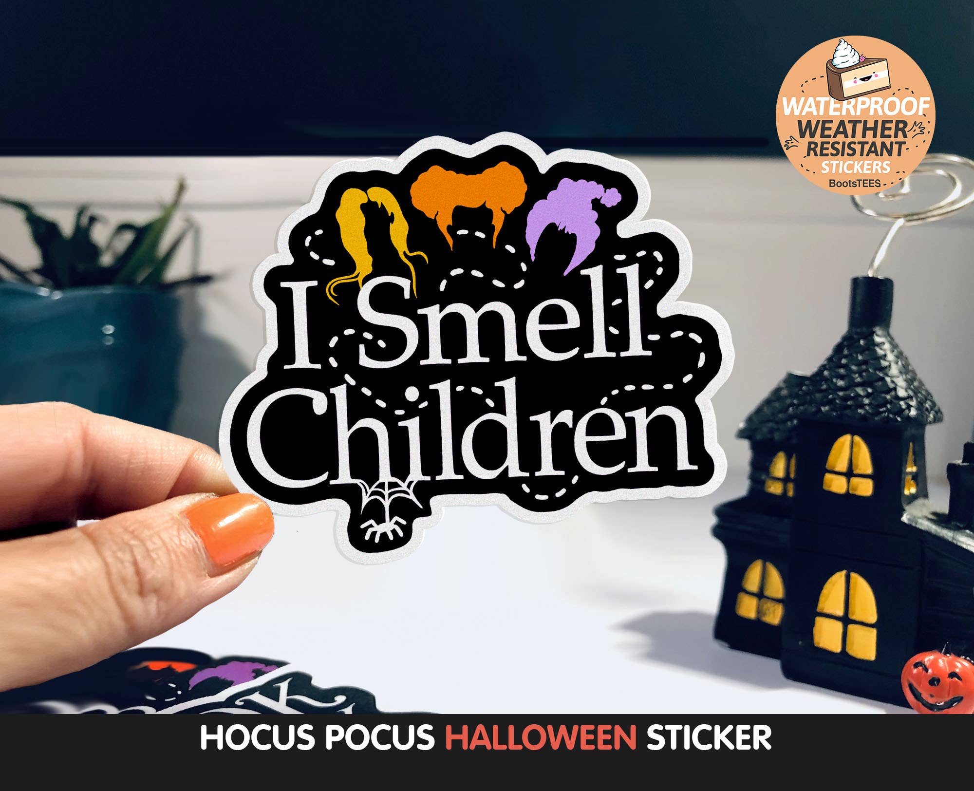 I Smell Children Sticker, 3" Hocus Pocus Halloween Decal