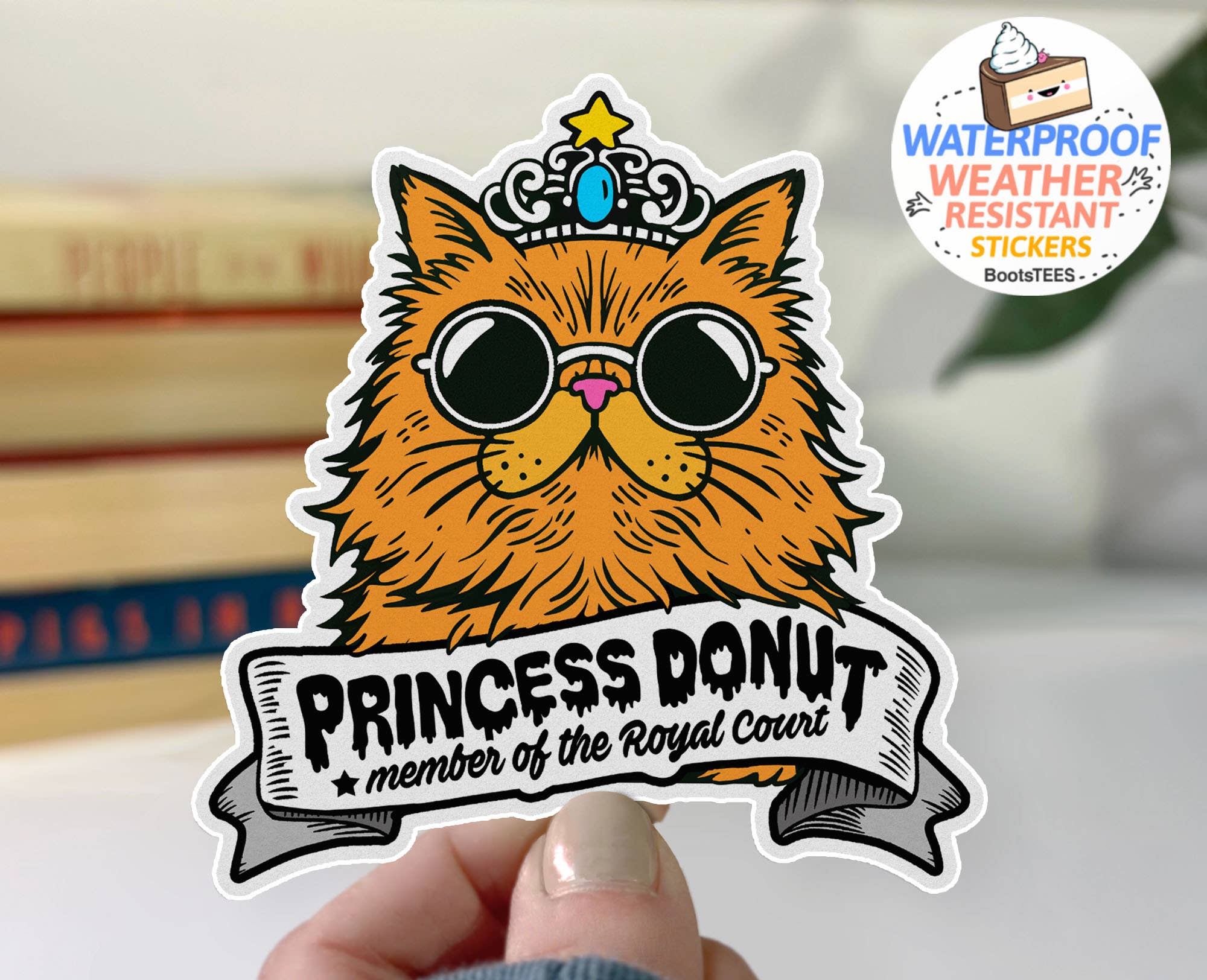 Dungeon Crawler Carl Stickers 3" Princess Donut Quote Decals: Goddamnit Donut Stickers