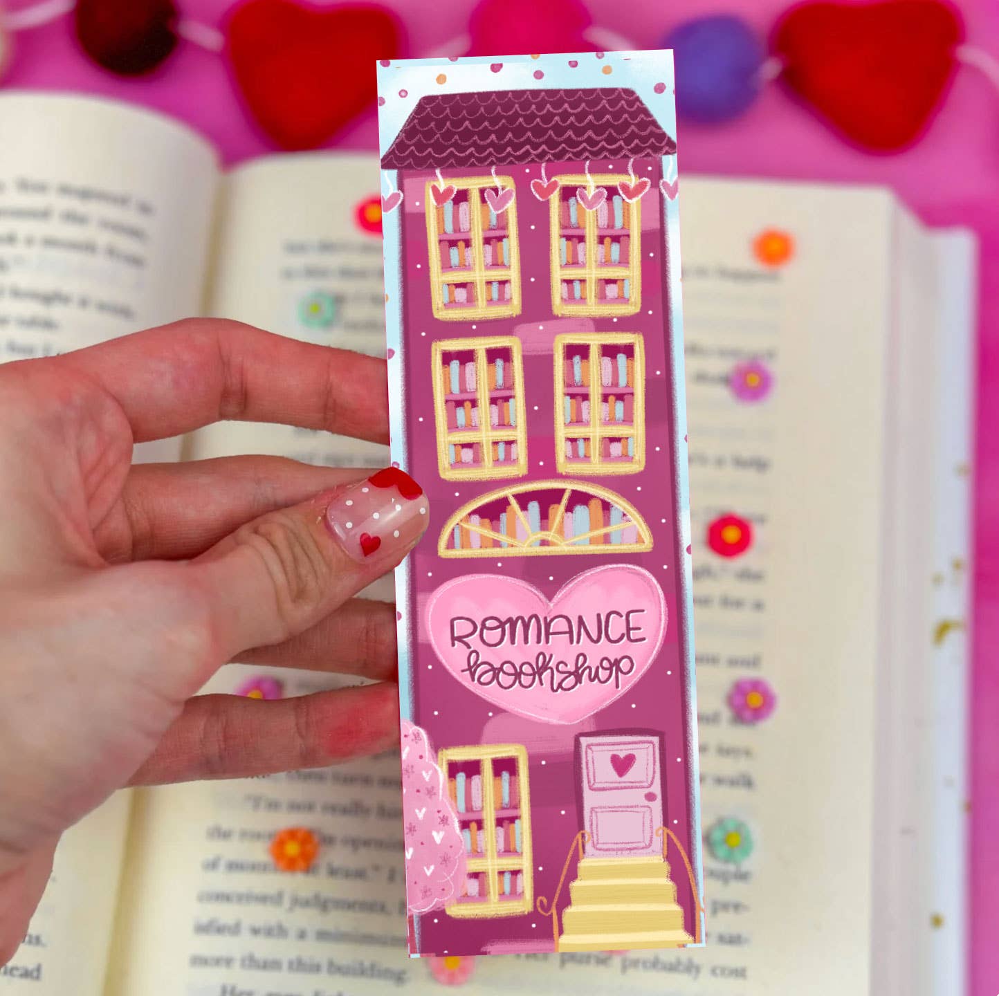 Romance Bookshop Bookmark: Matte