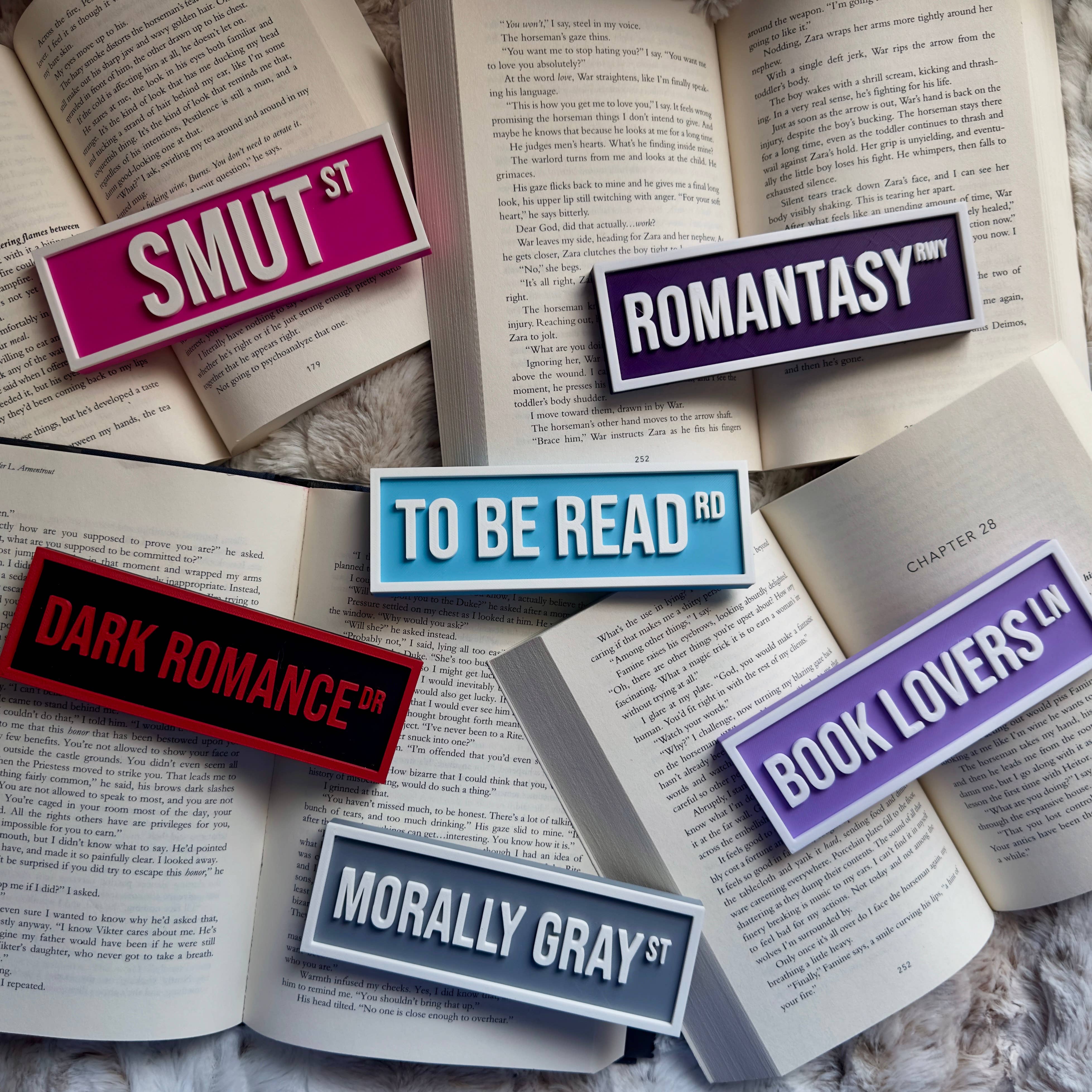 True Crime Street Sign | Bookshelf Decor: Purple
