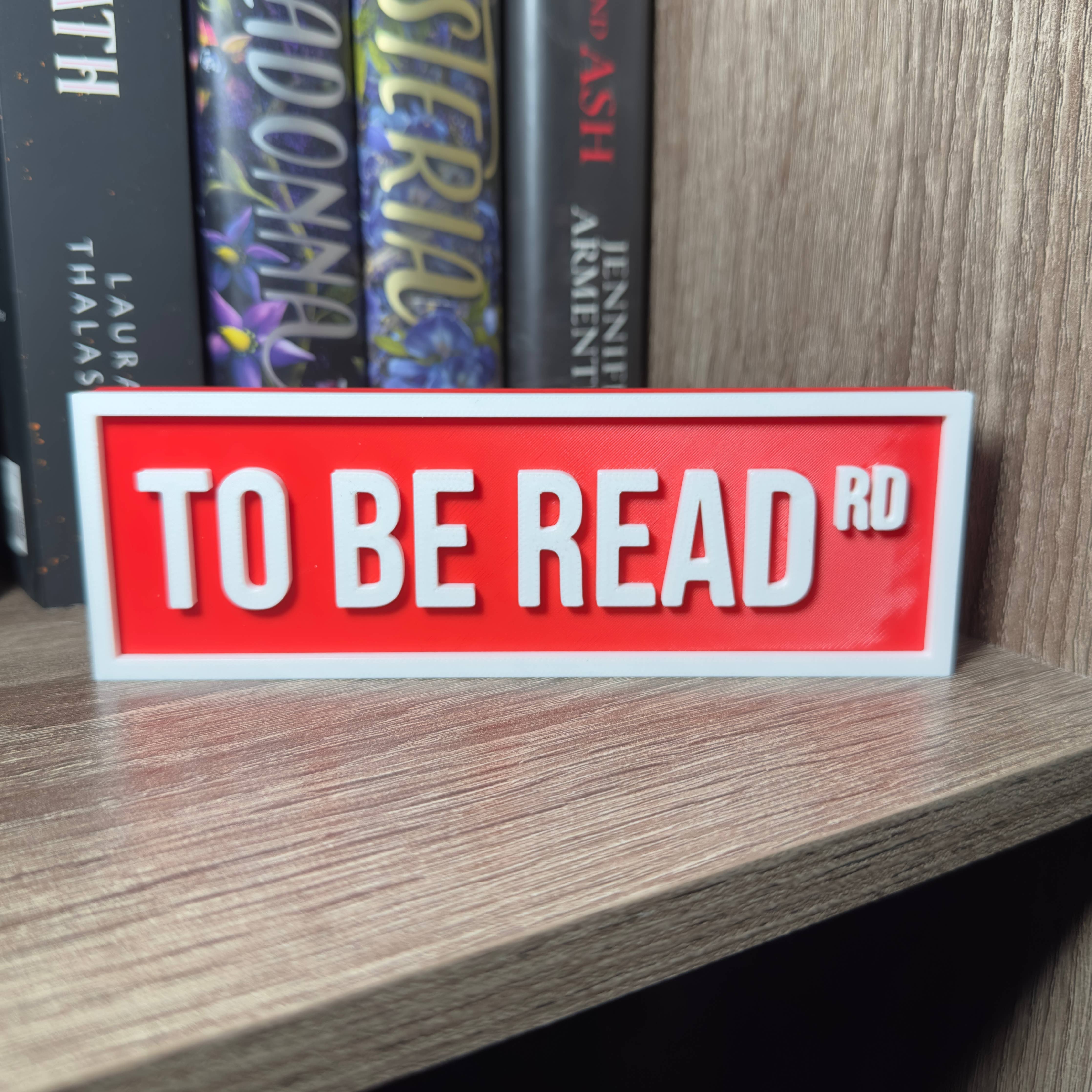 To Be Read Street Sign | Bookshelf Decor: Green