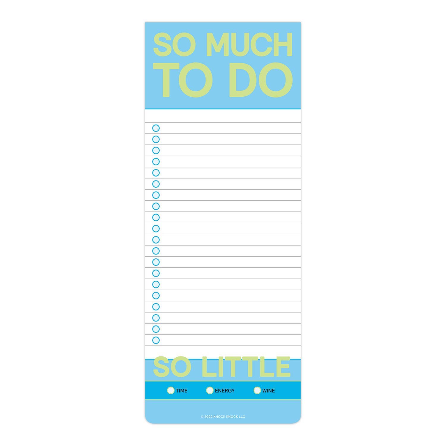 So Much to Do Make-a-List Pad