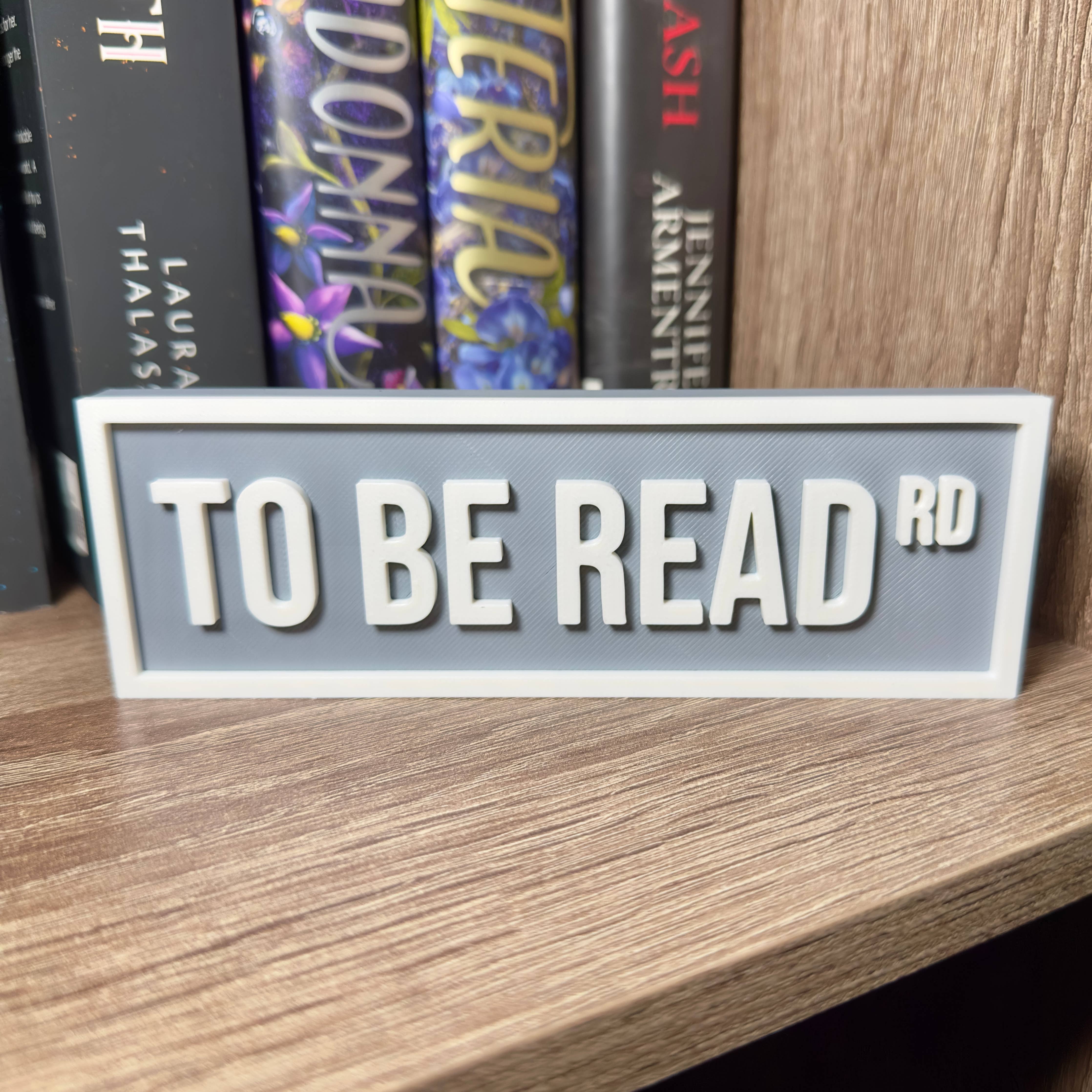 To Be Read Street Sign | Bookshelf Decor: Green